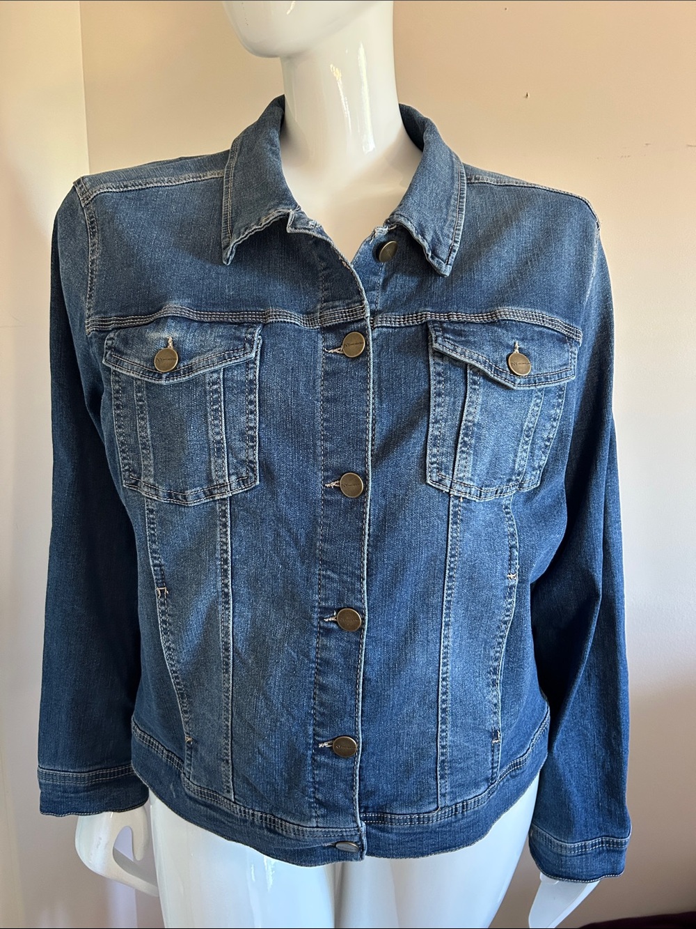 Jones New York Classic Denim Jacket, Size 2X
